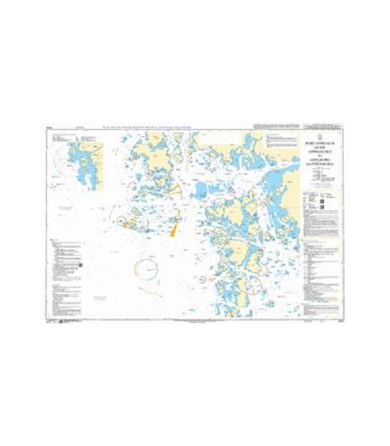 British Admiralty Nautical Chart 8086 Port Approach Guide Approaches To Goteborg