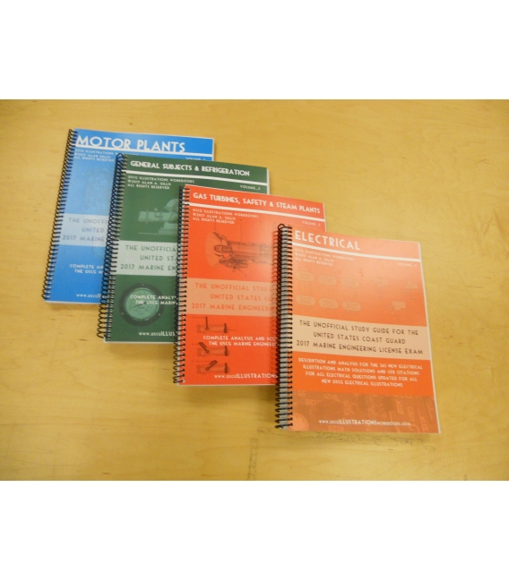 USCG Illustrations Workbook Set: Volumes 1-4, 2019 Edition