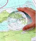 Weems & Plath 615 Grande View Magnifier (4") (6x Acrylic) with Compass Rose