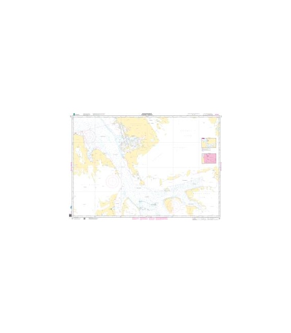 Norwegian Nautical Chart 537 Hinlopenstretet N. Fosterøyane - Nordporten
