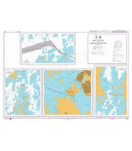 British Admiralty Nautical Chart 2612 Finland - Gulf of Bothnia, Port of Vaasa and Approach Channels