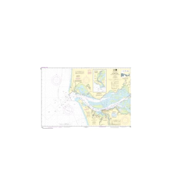 NOAA Chart 18521 Columbia River Pacific Ocean to Harrington Point - Ilwaco Harbor