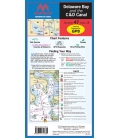 Maptech - Delaware Bay and the C and D Canal Waterproof Chart WPC047, 3rd Edition, 2018