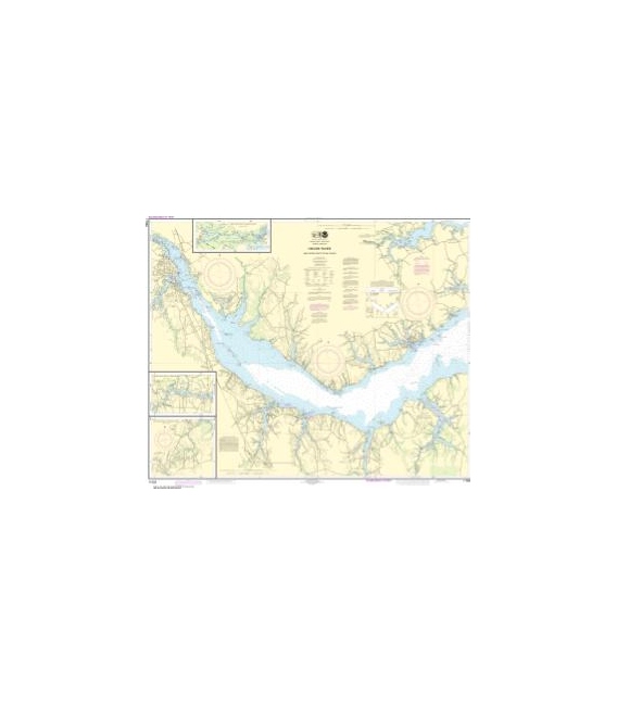NOAA Chart 11552 Neuse River and Upper Part of Bay River
