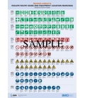 IMO I988E Poster: Symbols related to Escape Route Signs and Equipment Location Markings, 2018 Edition