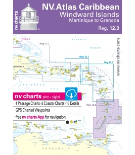 NV-Charts Chartkit Region 12.3: Windward Islands, Martinique to Grenada (2025)
