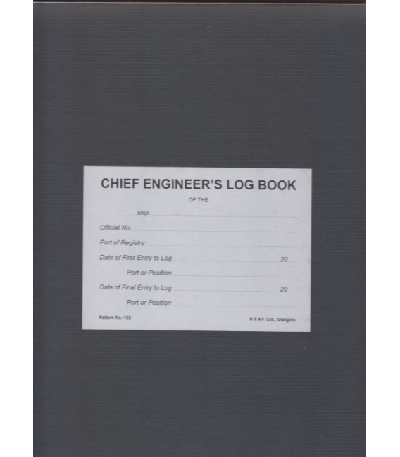 Chief Engineer's Log Book (No. 132)