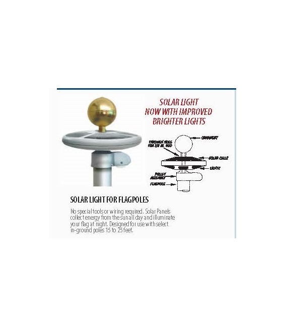 Solar Light for Flag Poles