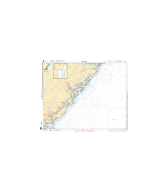 Norwegian Nautical Chart 7 Risor - Arendal