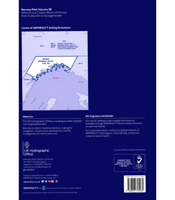 NP 58B Norway Pilot, Vol. 3B, 9th Edition 2022