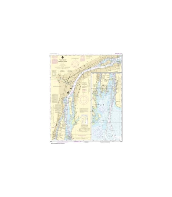 NOAA Chart 14848 Detroit River