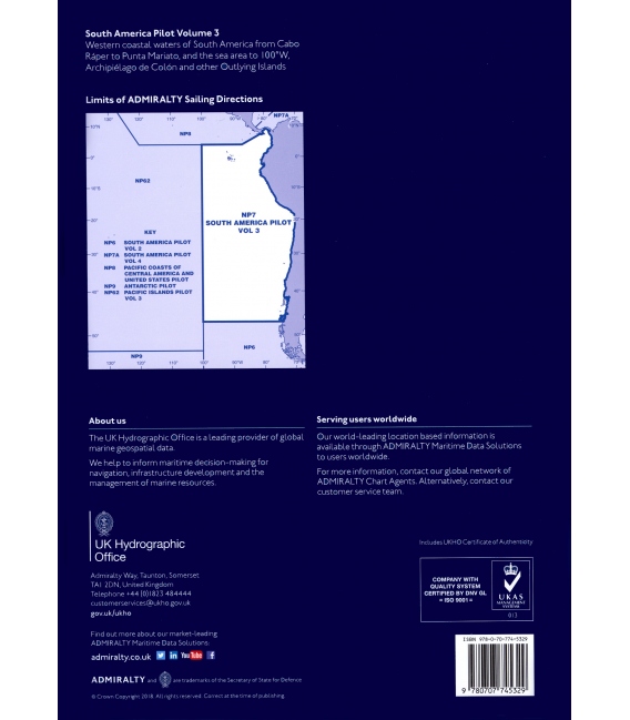 NP 7 South America Pilot, Vol. III, 14th Edition 2022