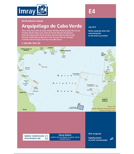 Imray Chart E4 Arquipelago de Cabo Verde 