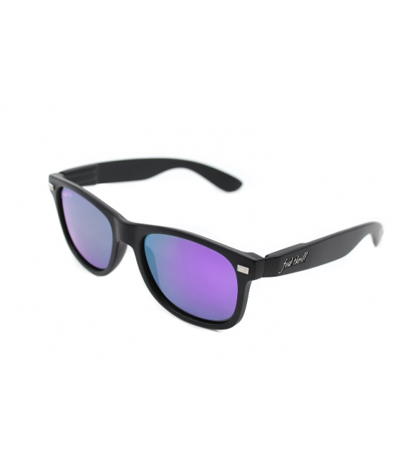 Fultons - Plutos: Matte Black / Mirrored Purple Polarized