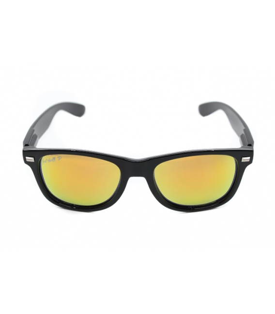 Fultons - Towsons: Glossy Black / Mirrored Orange Polarized
