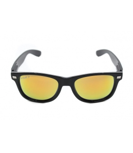 Fultons - Towsons: Glossy Black / Mirrored Orange Polarized