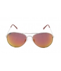 Mavericks - Mandarins: Silver / Mirrored Orange Polarized