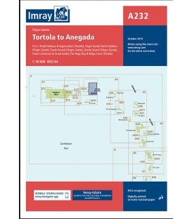 Imray Chart A232: Tortola to Anegada, 2023 Edition