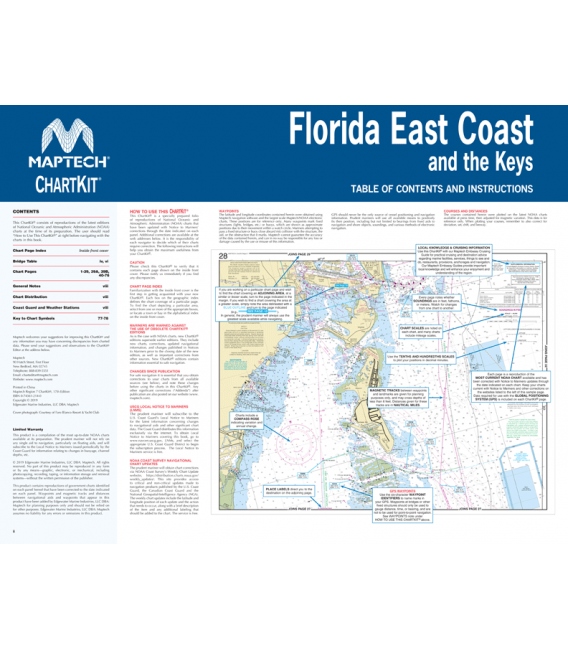 Maptech ChartKit Region 7: Florida East Coast and the Keys - 18th Edition, 2025