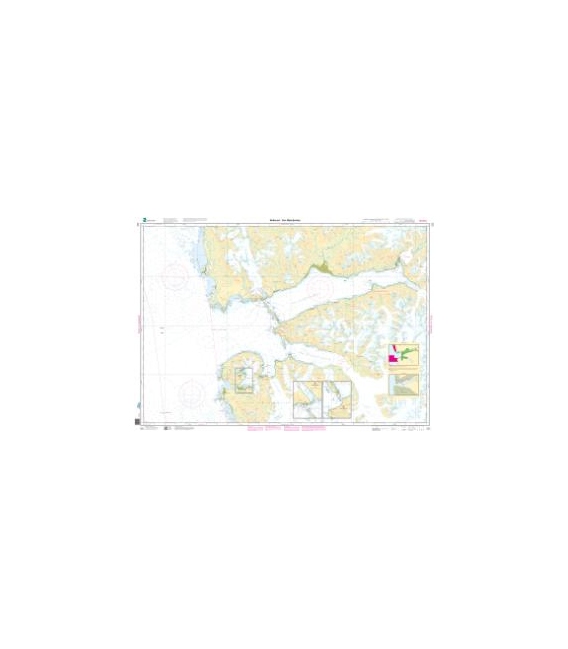 Norwegian Nautical Chart 525 Bellsund - van Mijenfjorden