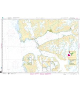 Norwegian Nautical Chart 525 Bellsund - van Mijenfjorden