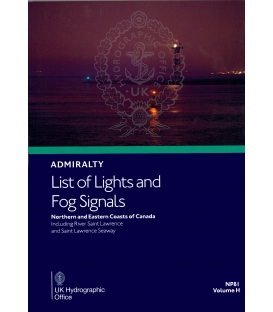 NP81 Admiralty List of Lights and Fog Signals  Volume H: Northern and Eastern Coasts of Canada, 6th Edition 2025