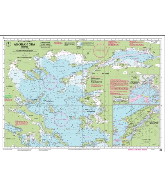 Imray Chart G2: Aegean Sea (North), Jan 2024 Edition