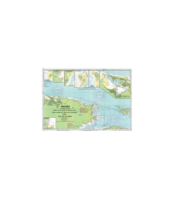 Imray Chart A14: San Juan to Isla de Vieques & Isla de Culebra
