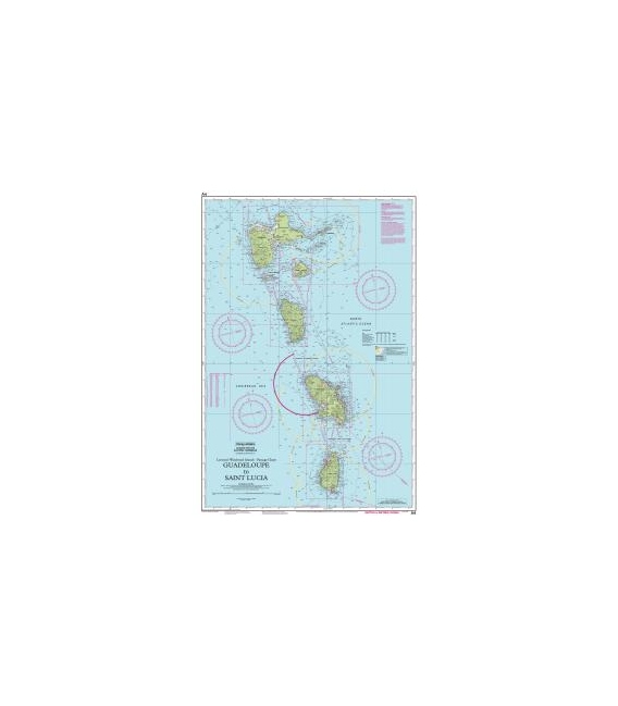 Imray Chart A4: Guadeloupe to St Lucia