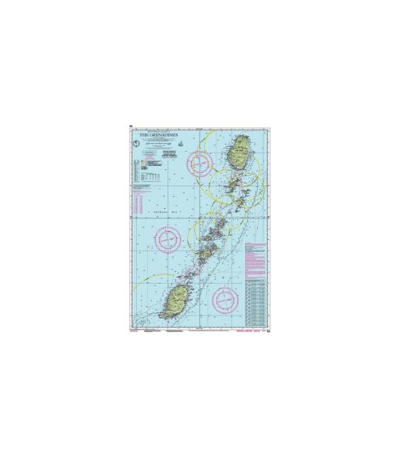 Imray Chart B3: The Grenadines