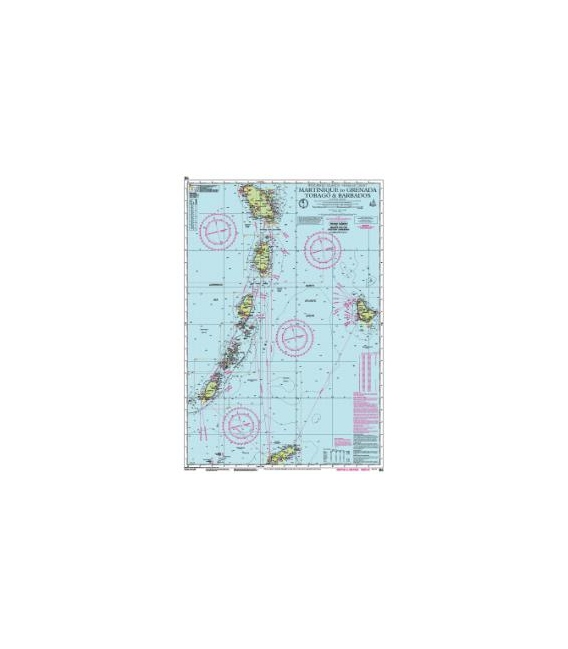 Imray Chart B5: Martinique to Grenada, Tobago and Barbados