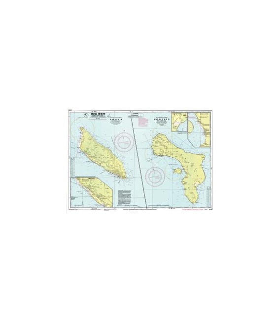 Imray Chart D231: Bonaire and Aruba