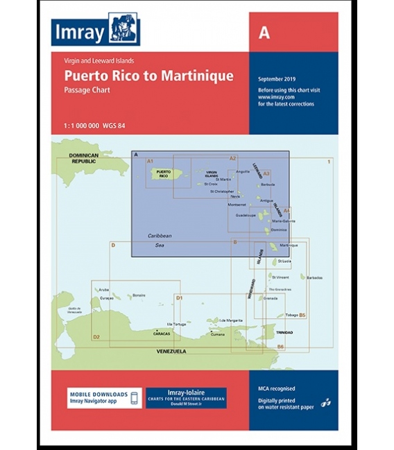 Imray Chart A: Puerto Rico to Martinique
