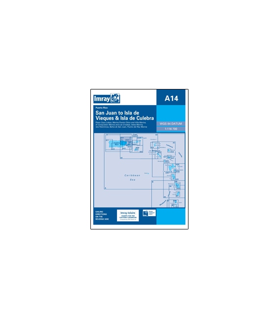 Imray Chart A14: San Juan to Isla de Vieques & Isla de Culebra
