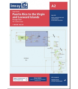 Imray Chart A2: Puerto Rico to the Virgin and Leeward Islands
