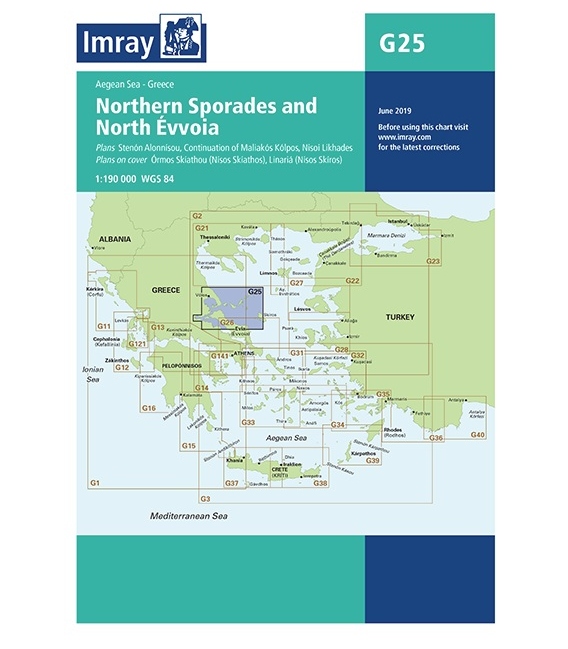 Imray Chart G25: Northern Sporades and North Évvoia 