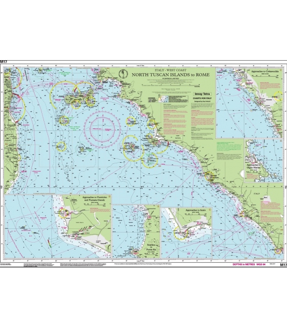 Imray Chart M17: North Tuscan Islands to Rome