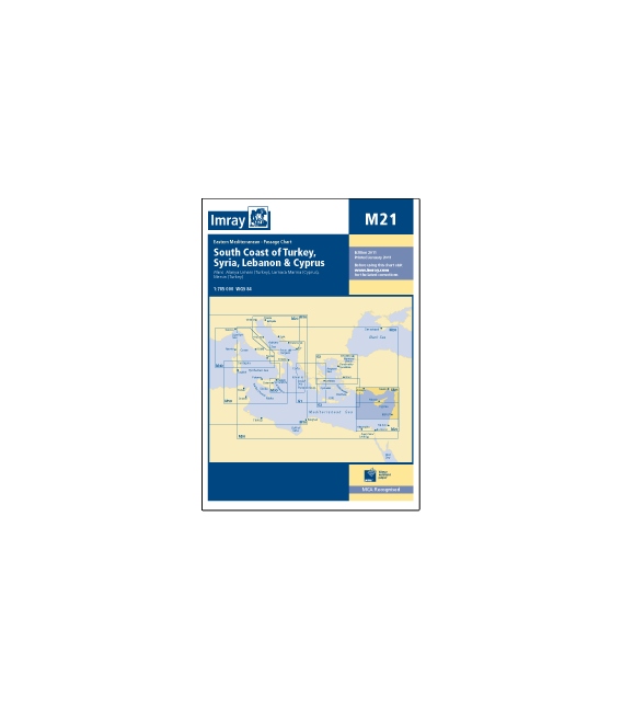 Imray Chart M21: South Coast of Turkey, Syria, Lebanon & Cyprus