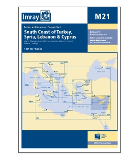 Imray Chart M21: South Coast of Turkey, Syria, Lebanon & Cyprus