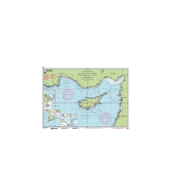 Imray Chart M21: South Coast of Turkey, Syria, Lebanon & Cyprus