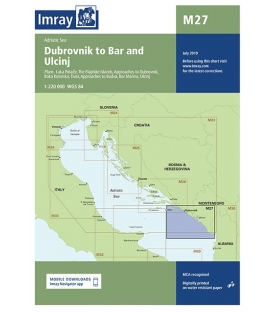 Imray Chart M27: Dubrovnik to Bar & Ulcinj