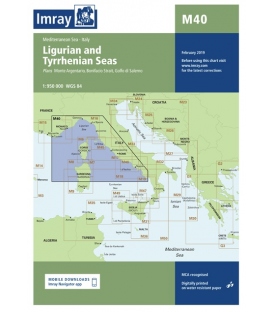 Imray Chart M40: Ligurian and Tyrrhenian Seas