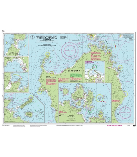 Imray Chart M08: North Sardegna 