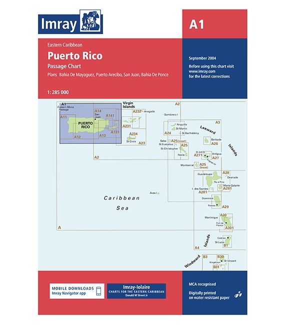 Imray Chart A1: Puerto Rico