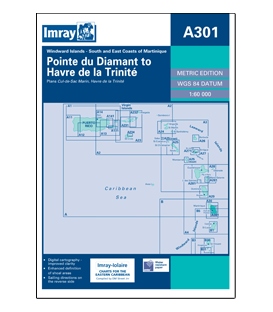 Imray Chart A301: Pointe du Diamant to Havre de la Trinite (Trinité)