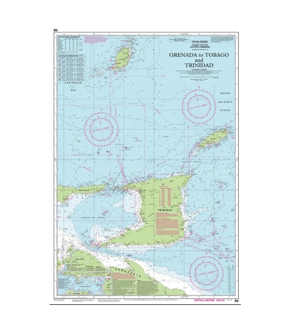 Imray Chart B6: Grenada to Tobago and Trinidad