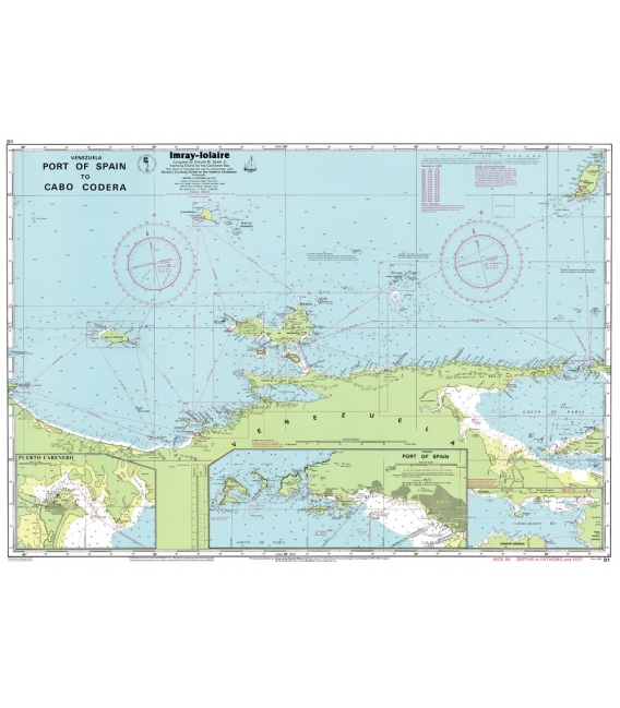 Imray Chart D1: Port of Spain to Cabo Codera