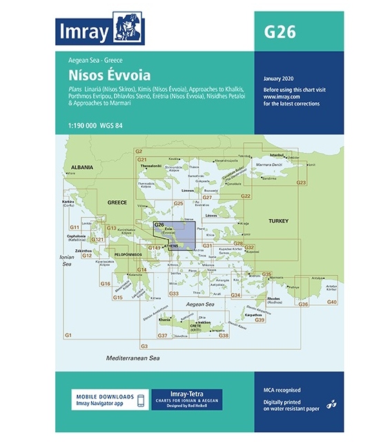 Imray Chart G26: Nísos Évvoia 