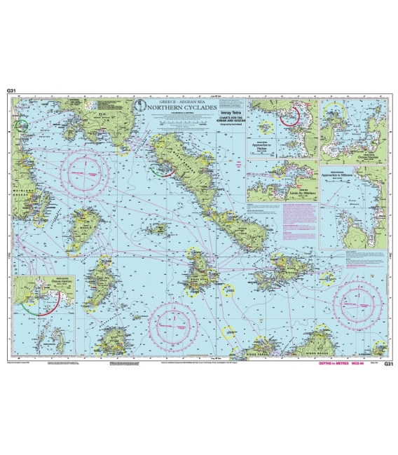 Imray Chart G31: Northern Cyclades