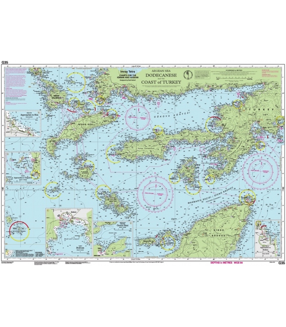 Imray Chart G35 Dodecanese and the Coast of Turkey